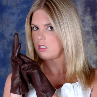 Ladies In Leather Gloves